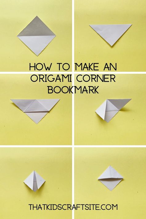 Bear Origami Bookmark with Free Patterns - That Kids' Craft Site Easy Origami Instructions, Free Origami Patterns, Origami Bookmark Step By Step, Book Mark Origami, Oragami Bookmark, Origami Bookmark Tutorial, Bear Origami, Easy Origami For Kids, Origami Bookmarks