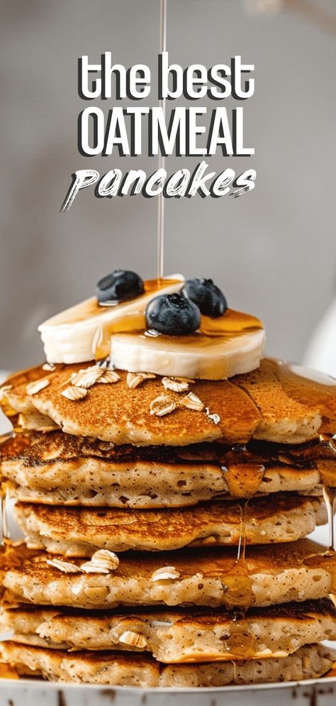 Oatmeal Blender Pancakes [20 Minutes] – Chasety Oatmeal Blender Pancakes, Easy Healthy Oatmeal, Pancake Recipe Healthy Oatmeal, Healthy Oatmeal Pancakes, Quick Nutritious Breakfast, Oatmeal Pancakes Easy, Oat Pancake Recipe, Quick Pancakes, Oat Flour Pancakes