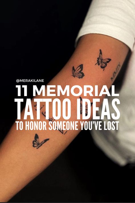 11 Memorial Tattoo Ideas to Honor Someone You've Lost Minimal Tattoos For Lost Loved Ones, My Angel In Heaven Tattoo, Lost Daughter Tattoo, You Are My Rock Tattoo, Tattoos In Remembrance Of Brother, Tattoos For Moms Who Lost A Son, Tattoo Ideas To Remember Mom, Tattoo To Represent Grandparents, Boho Memorial Tattoo