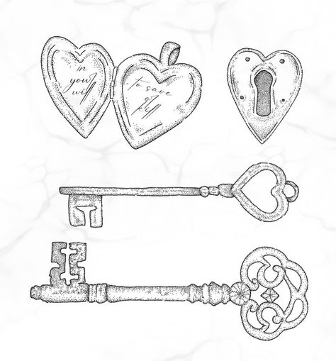 Heart Locket Tattoo Stencil, Locket Drawing Simple, Small London Tattoo, Key And Locket Tattoo, Open Locket Tattoo, Heart Locket Tattoo Design, Heart Key Tattoo Designs, Heart Locket Drawing, Locket Tattoo Design