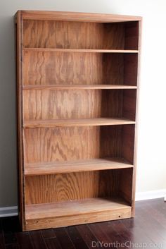 Bookshelf Makeover Diy, Refurbished Bookcase, Refurbished Bookshelf, Diy Bookcase Makeover, Bookcase Redo, Cheap Bookcase, Cheap Bookshelves, Shelf Makeover, Bookcase Makeover