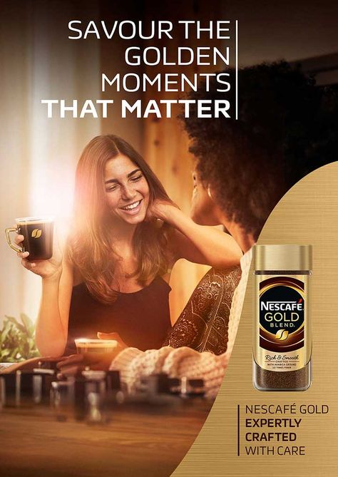 Nescafé Gold - Grid24 Creative & Marketing Services Nescafe Ads, Nescafe Gold Blend, Nescafe Gold, Coffee Concentrate, Web Design Marketing, Food Branding, Media Photography, Creative Coffee, Creative Marketing