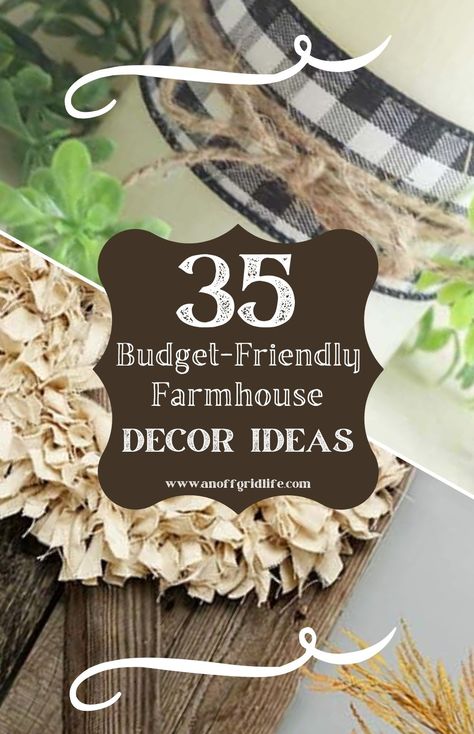 35 Budget-Friendly Farmhouse Decor Ideas Diy Farmhouse Sign Ideas, Diy Farm Decor, Rustic Farmhouse Decor Diy, Homestead Aesthetic, Farm Vibes, Farmhouse Decoration Ideas, Diy Farmhouse Kitchen Decor, Farmhouse Decorating Ideas, Diy Farmhouse Ideas