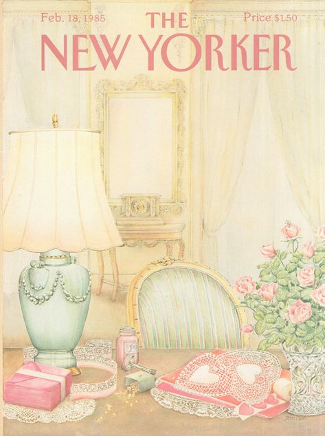 The New Yorker February 18, 1985 Issue | The New Yorker Vintage Posters To Print, Room Decor Wall Posters, Beautiful Magazine Covers, Wall Collage Posters Aesthetic, Vintage Gallery Wall Prints, Vintage Pink Pictures, College Dorm Wall Prints, Wall Print Pink, Books Posters Aesthetic