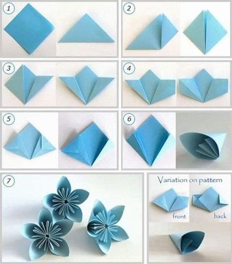 Origami Návody, Origami Kusudama, Tutorial Origami, Kraf Kertas, Fabric Origami, Origami Rose, Origami Patterns, Fleurs Diy, Instruções Origami