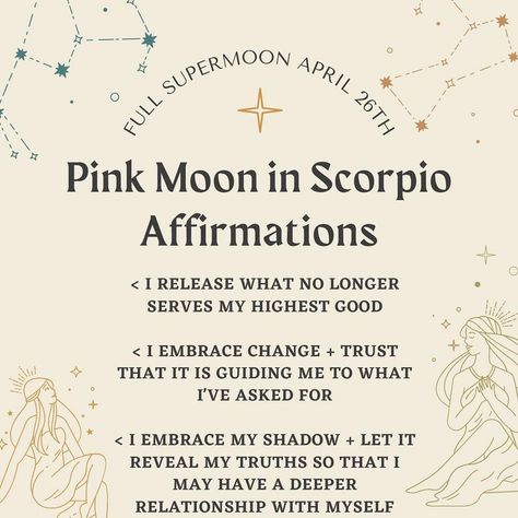 Full Moon In Scorpio Affirmations, Full Moon Affirmations, New Moon Affirmations, Scorpio Full Moon, Scorpio New Moon, Moon Affirmations, Full Moon In Scorpio, Moon In Scorpio, Angel Energy