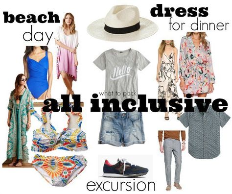 what to pack for an all inclusive vacation All Inclusive Resort Outfits, Resort Outfit Ideas, Punta Cana Outfits, Mexico Vacation Outfits, Cancun All Inclusive, Cancun Vacation, Mexican Vacation, Outfits For Mexico, Jamaica Vacation