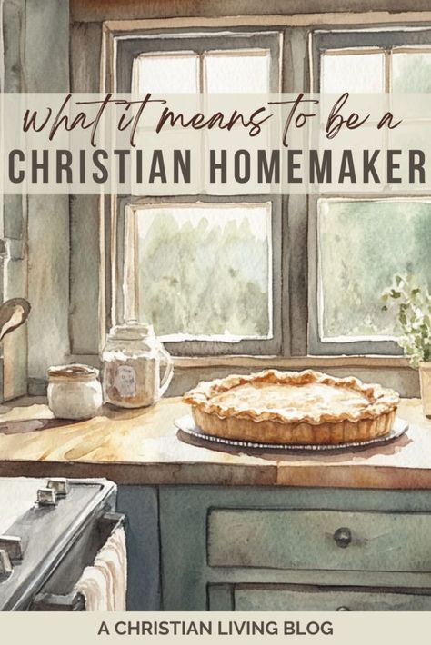 Embracing the Role: What It Means to Be a Christian Homemaker Becoming A Homemaker, Christian Homemaker Schedule, Homemaking Scripture, Christian Homesteading, Slow Homemaking, Homemaking Quotes, Homemaker Aesthetic, Homemaking Aesthetic, 1910 Kitchen