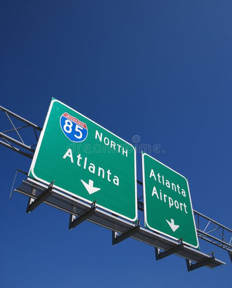 Highway sign in Atlanta. Highway sign for I-85 North to Atlanta, Georgia and the , #AFF, #Atlanta, #sign, #Highway, #Airport, #Georgia #ad Highway Bridge, Atlanta Travel, Atlanta City, Atlanta Usa, Atlanta Airport, Vision Board Photos, Vision Board Manifestation, Georgia Usa, City Aesthetic