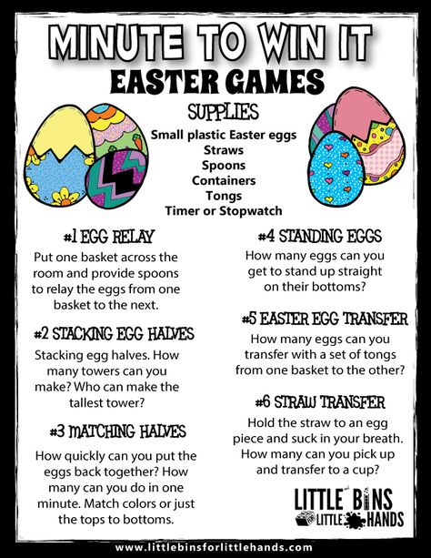 Easter Sensory Table Ideas, Easter Activities For Students, Easter Sunday Kids Church, Easter Office Games, Church Easter Games For Kids, Fun Easter Ideas For Kids, Easter Hunt For Teens, Easter Homeschool Activities, Easter Games For Kids Outdoor