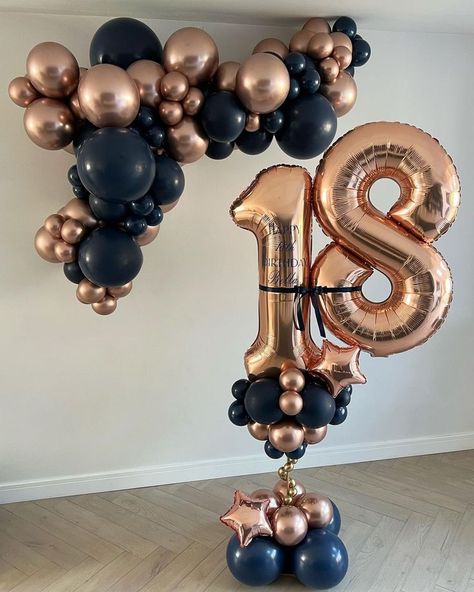 Birthday Ideas 18th, 18th Birthday Party Ideas Decoration, Birthday Ballon Decorations, Birthday Party Ideas Decoration, Balloon Arch Ideas, 18th Birthday Party Ideas, Party Ideas Decoration, Baloon Garland, 40th Birthday Balloons