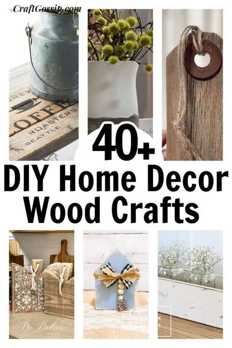 40 DIY Wood Crafts For Farmhouse And Rustic Decorations – Home and Garden Farmhouse Furniture Ideas, Wood Lantern Diy, Craft Displays, Diy Wood Crafts, Farmhouse Styling, Rustic Farmhouse Furniture, Rustic Decorations, Small Patio Decor, Diy Bathtub