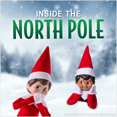 Exclusive Look Inside The North Pole | Elf on the Shelf Ideas Elf On The Shelf North Pole, North Pole Pictures, Pictures Of Elves, Christmas Questions, Elf Pets, Kids Questions, Red Guy, The Elf On The Shelf, Magical Land