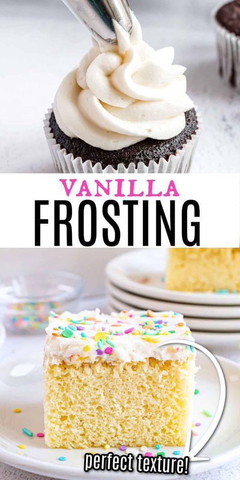 Quick Vanilla Frosting, Easy Cake Frosting Recipe Simple, Homemade Vanilla Frosting Easy, Betty Crocker Vanilla Frosting Recipe, How To Make Vanilla Frosting, Vanilla Cake Icing Recipe, Vanilla Frosting Recipe Easy, Quick Icing Recipe, Quick Frosting Recipe