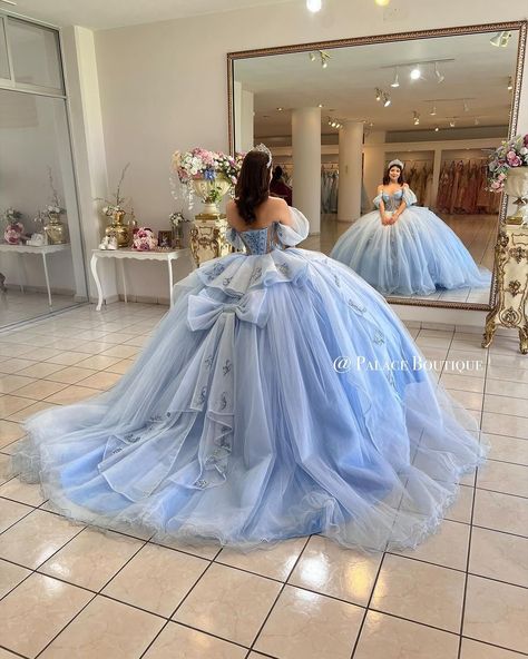 15 Quinceanera Dresses Blue, Celeste Quinceanera Dresses, Winter Theme Quinceanera Dresses, Dusty Blue Quince Dresses, Xv Dresses Blue Cinderella, Cinderella 15 Dress, Quince Dresses Blue Cinderella, Icy Blue Quinceanera Dresses, Light Blue Dress Quinceanera