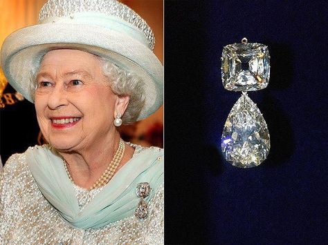 Cullinan diamond brooch ( " Granny's Chips ") Queen Elizabeth Grandmother, Queen Elizabeth Jewels, Ratu Elizabeth, Cullinan Diamond, British Crown Jewels, Royal Crown Jewels, Rainha Elizabeth Ii, Logam Mulia, Queens Jewels