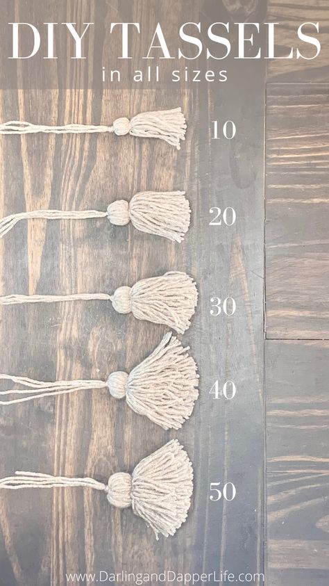 How To Make Boho Tassles, Braided Tassel Diy, Decorative Tassels Diy, Tassel How To Make, How To Make A Wall Hanging, How To Make Yarn Tassels, How To Make A Tassel With Yarn, How To Make Tassels With Yarn, How To Make A Tassel