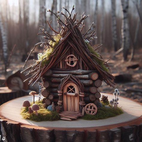 outdoor materials for indoor dollhouses Outdoor Fountain Ideas, Waterfall Home, Fountain Outdoor, Pondless Waterfall, Fountain Ideas, Fairy Houses, Fairy House, Water Fountain, The Outdoors