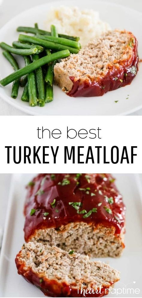 Best Turkey Meatloaf, Healthy Turkey Recipes, Ground Turkey Recipes Healthy, Turkey Meatloaf Recipes, The Best Turkey, Turkey Meat Recipes, I Heart Naptime, Healthy Turkey, Turkey Meatloaf