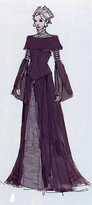 Draw A Dress, Concept Art Character Design, Star Wars Padme Amidala, Star Wars Padme, Star Wars Fashion, Padme Amidala, Star Wars Concept Art, Star Wars Costumes, Concept Art Character