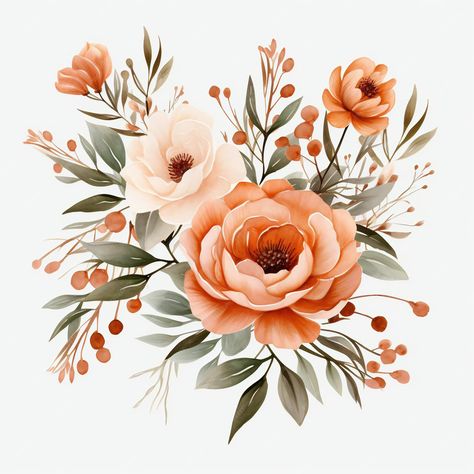 Premium AI Image | a painting of flowers with the words " peach " on it. Paper Peonies Tutorial, Crafter Logo, 3d Paper Flowers, Scrapbook Ephemera, Painting Of Flowers, Floral Cards Design, Decoupage Tray, Flower Graphic Design, Paper Peonies