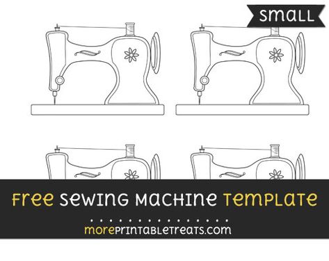 Sewing Machine Template - Small Sewing Machine Template, Sewing Machine Cake, Cake Templates, Computer Paper, Craft Stuff, Black And White Lines, Free Plan, Free Sewing, Program Design