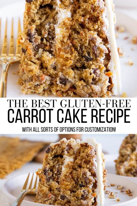 Gluten Free Carrot Cake Recipe, Dairy Free Carrot Cake, Dairy Free Cream Cheese Frosting, Best Gluten Free Desserts, Vegan Frosting, Gluten Free Carrot Cake, Best Gluten Free, Gluten Free Bakery, Carrot Cake Recipe