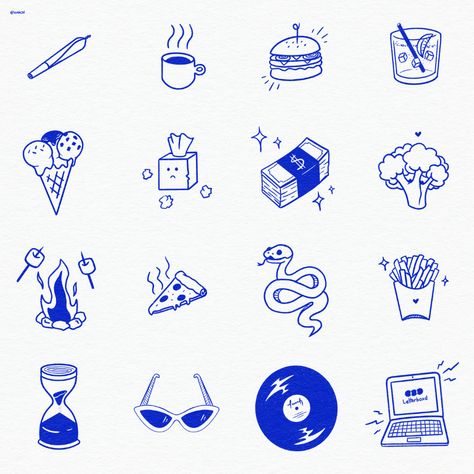 Hand Drawn Icons Doodles, Doodle Graphic Design Illustrations, Icon Inspiration Design, Doodle Style Illustrations, Graphic Icons Design, Graphic Design Icons Illustrations, Brand Icons Design, Logo Inspo Graphics, Doodles Graphic Design