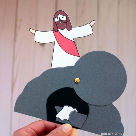 He Is Risen Craft - Easter Craft For Sunday School Easter Sunday School Activities, Easter Story Crafts, He Is Risen Craft, Kindergarten Easter Crafts, Easter Sunday School Lessons, Easter Sunday School Crafts, Easter Religious Crafts, Easter Crafts Christian, Palm Sunday Crafts