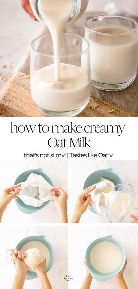 How To Make Oats Taste Good, Soyabella Recipes, Oatmilk Recipe, Peaceful Kitchen, Make Oat Milk, Creamy Oat Milk, Almond Cow, Oat Milk Recipe, How To Make Oats