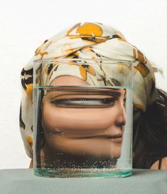 Distortion art on Pinterest Face Through Glass Of Water, Glass Refraction Photography, Reflection Mirror Art, Water Distortion Art, Water Reflections Art, Water Distortion Photography, Water Mirror Photography, Glass Of Water Photography, Mirror Distortion