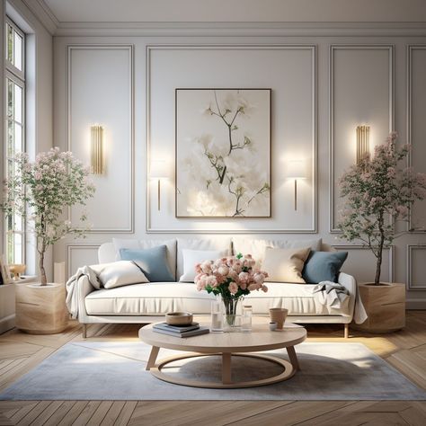 Modern French Style Interior Design, French Style Living Room Decor Modern, French Aesthetic Interior Design, French Contemporary Interior Design, European Minimalist Interior Design, British Style Living Room, French House Aesthetic Interior, Paris House Interior, Interior Design French Modern