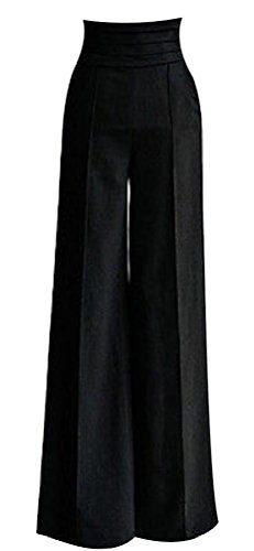 Ancho con faja Más American Sweetheart, Palazzo Trousers, Baggy Pants, Long Black Dress, Blazer Outfits, Wide Legs, Work Attire, Mode Fashion, Long Pants