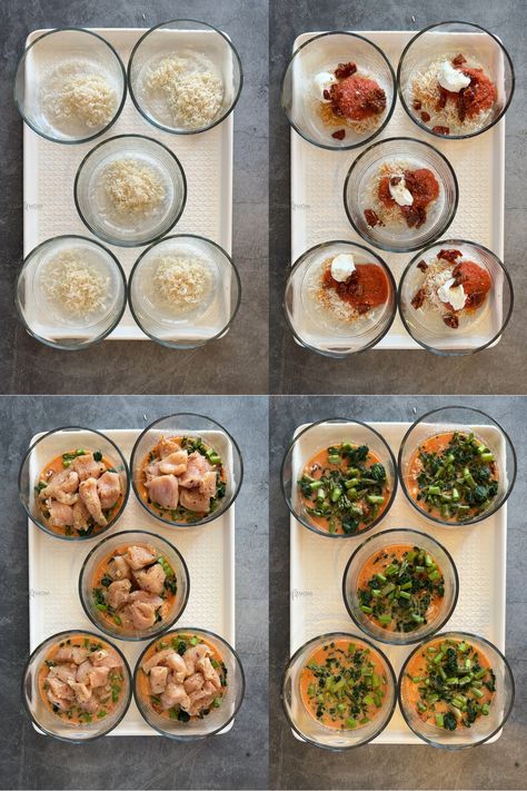 Tuscan Chicken Bakes Meal Prep - Stay Fit Mom Pyrex Meal Prep Recipes, Stay Fit Mom Recipes, Macro Friendly Meal Prep, Chicken Bakes, Stay Fit Mom, Single Serve Meals, Lunch Prep, Meal Prep Recipes, Tuscan Chicken