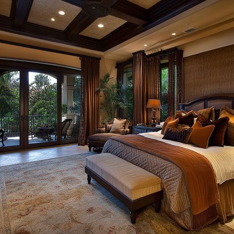 Luxurious Master Suite Open Guest Room Ideas, Lavish Bedrooms Master Suite, Luxury Bedroom Master With Balcony, Bedroom Suite Ideas Master, Bedroom With Balcony Design Master Suite, Mansion Master Suite, Dream Bedroom Luxury Master Suite, Will Smith House, Dream House Rooms Bedrooms Master Suite