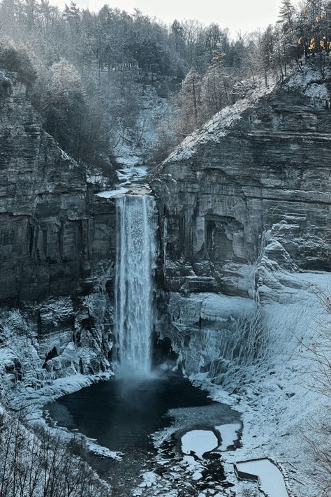 Snowy Hot Springs, Snowy Waterfall, Snow Waterfall, Waterfall Castle, Frozen Ocean, Ice Forest, Winter Waterfall, Frozen Waterfall, Forest Waterfall