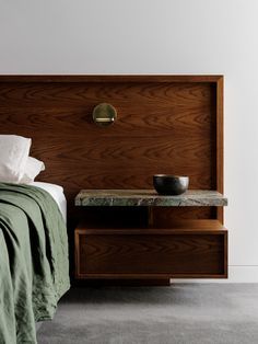 Gallery House, Wooden Headboard, Storey Homes, Interior Modern, Bedroom Inspo, Interior Inspo, Home Staging, 인테리어 디자인, Hotels Room