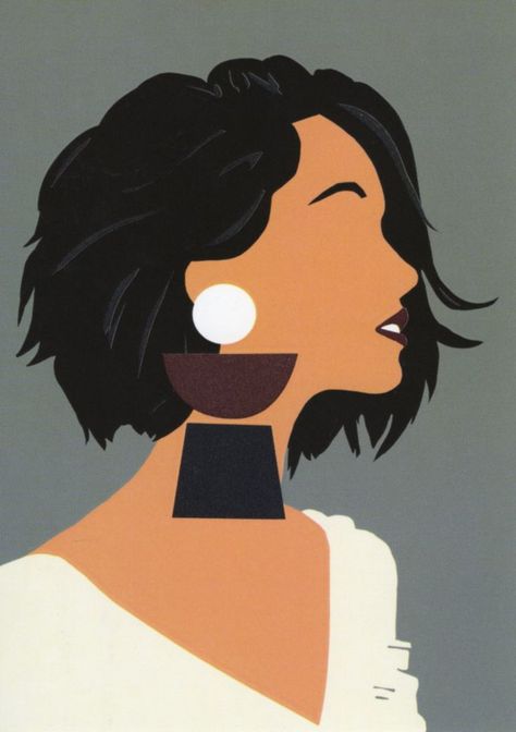 A Woman, Canvas Painting, Canvas, Hair, White, Black, Art