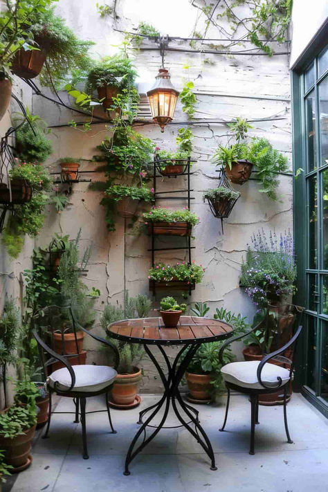 29 Small Patio Ideas to Maximize Your Outdoor Space Outdoor Patio Ideas On A Budget Diy, Private Courtyard Ideas, Small Patio Apartment Ideas, Small Interior Garden, Backyard Sitting Area Ideas, Garden Courtyard Ideas, Small Outdoor Sitting Area, Small Terrace Ideas, Patio Area Ideas