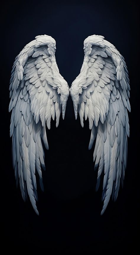 Two Angels Aesthetic, Angel Wings Art Reference, Black Wings Aesthetic Angel, Lucifer Wings Tattoo, Black Angel Wallpaper, Wings Astethic, Wings Wallpaper Aesthetic, Black Angel Wings Aesthetic, Dark Angel Drawing