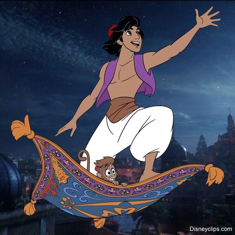 Clip art of Aladdin and Abu riding Carpet #disney, #aladdin, #abu, #magiccarpet Aladdin And Abu, Aladdin Show, Aladdin Carpet, Aladdin Art, Aladdin Characters, Aladdin Magic Carpet, Aladdin Party, Aladdin Jasmine, Disney Icons