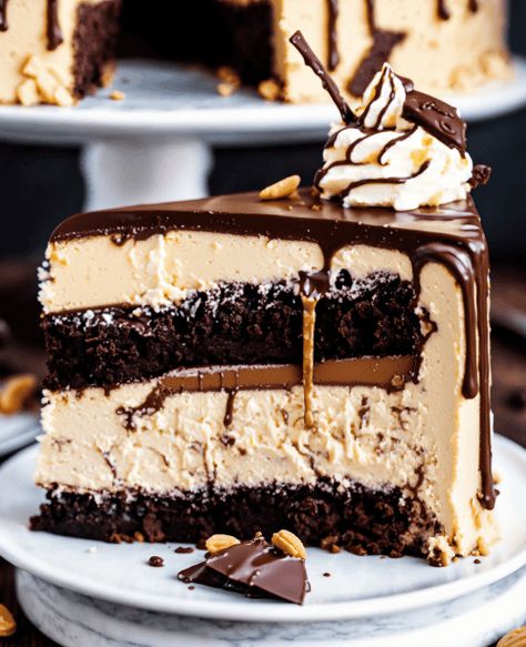 Chocolate Peanut Butter Cheesecake cake Recipe Chocolate Peanut Butter Temptation Pie, Chocolate Peanut Cheesecake, Peanut Butter Chocolate Desserts, Chocolate Peanut Butter Cheesecake Cake, Hot Chocolate Cheesecake, Chocolate Cake Cheesecake, Peanut Butter Chocolate Cheesecake, Peanut Butter Cake Recipe, Best Cheesecake Recipes