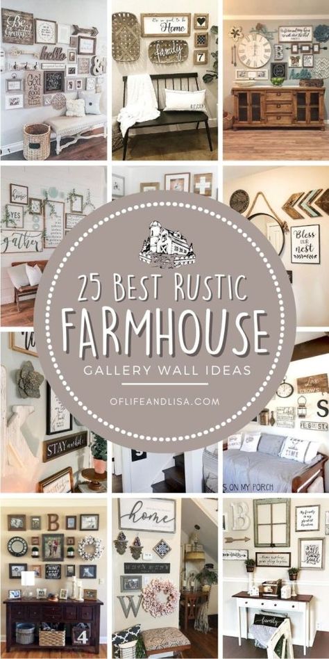 How To Layout Pictures On A Wall, Square Gallery Wall Layout, Wall Groupings Living Room, Farmhouse Family Photo Wall Display, Diy Stairway Wall Ideas, Picture Groupings On Wall Living Rooms, Photo Collage With Mirror, Wall Decor Grouping Ideas, Entryway Collage Wall