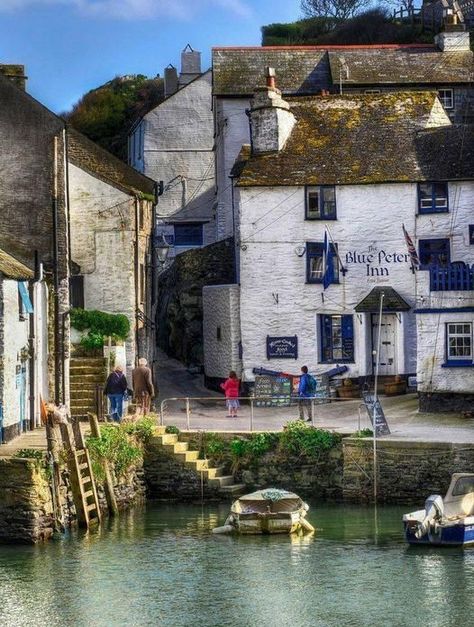 Polperro Cornwall, Blue Peter, Devon And Cornwall, Seaside Village, Cornwall England, Interesting Buildings, New Forest, Fishing Villages, Coastal Towns