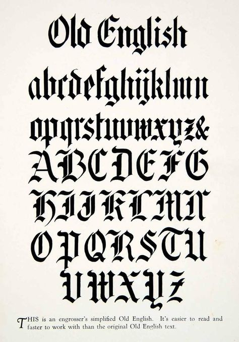 English Typography, Victorian Fonts, Old English Alphabet, Old Fashioned Fonts, Gothic Alphabet, Lettering Styles Alphabet, English Fonts, Graphic Design Style, English Font