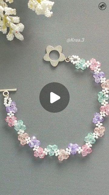 Bracelet Diy Ideas Beads, Bead Work Jewelry How To Make, Pretty Bracelets Diy, Gemstone Bracelets Diy, Beaded Bracelets Diy Ideas, Home Made Jewelry Ideas, How To Make Bracelets With Beads, Easy Bracelets To Make, Bracelet Beads Ideas