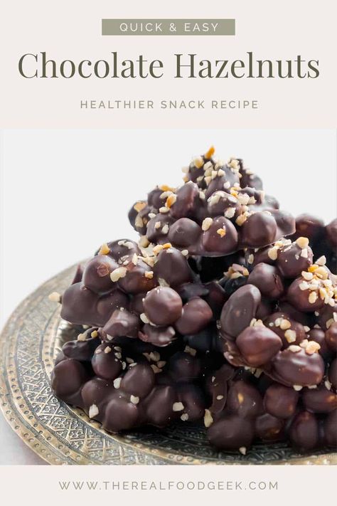 Vegan Hazelnut Recipes, Hazelnut Dessert Recipes, Hazelnuts Recipes, Hazelnut Dessert, Hazelnut Recipes, Real Food Snacks, Healthy Candy, Quick Dessert, Vegan Dark Chocolate