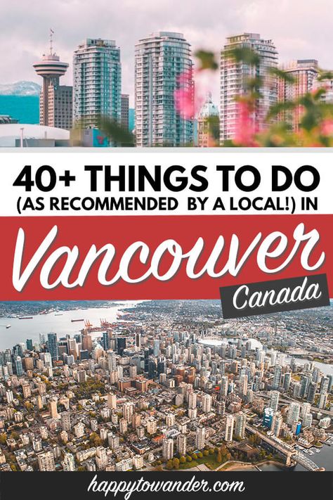 An EPIC list of things to do in Vancouver, BC, Canada with fun Vancouver activities and attractions as recommended by a local! A must-read featuring Vancouver photography, which Vancouver tourist traps you need to avoid, and local insider secrets to make your Vancouver trip an epic success. #canada #vancouver #travel Vancouver Vacation, Things To Do In Vancouver, Visit Vancouver, Vancouver Travel, Canada Travel Guide, Canadian Travel, Canada Road Trip, Canada Destinations, Visit Canada