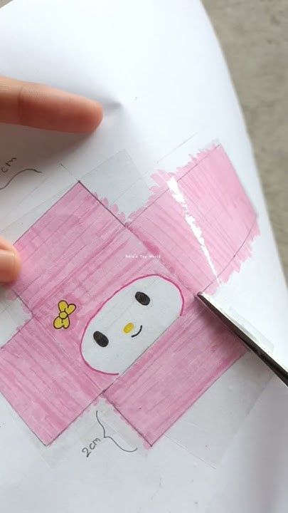 Diy My Melody, Squishies Kawaii Diy, Duck Things, Squishies Diy, Paper Squishy, Diy Hello Kitty, Squishies Kawaii, Hello Kitty Videos, Diy Crafts Bookmarks