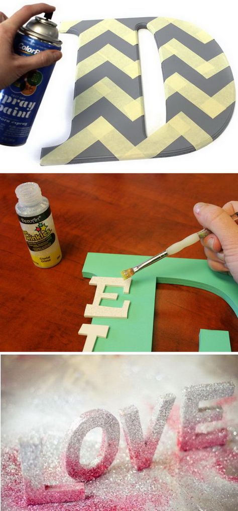 Awesome DIY Ideas for Making Your Own Decorative Letters. Paper Mache Letters Decorating Ideas, Wooden Letter Decoration Ideas, Diy Wall Letters, Diy Letter Ideas, Diy Letter Decor, Letter Decoration Ideas, Wooden Letters Diy, Diy Wooden Letters, Wood Letters Decorated